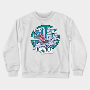Top Wolf - Toxic Waste Blue Crewneck Sweatshirt